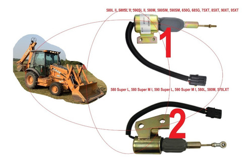 Solenoide #1 Paro Para Retroexcavadora C Ase 580l-2 L-2 M S 