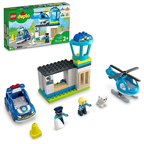 Helicóptero De Estación De Policía Lego Duplo Town 10959