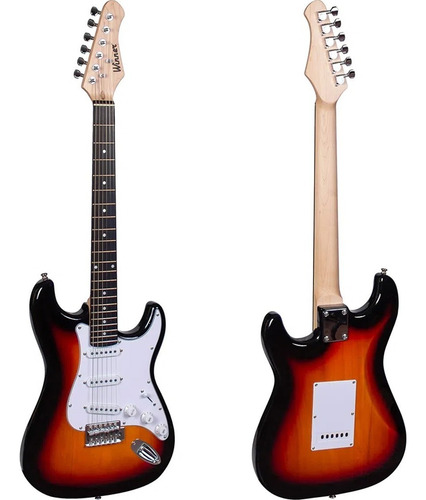 Guitarra elétrica Winner WGS ST stratocaster de  basswood sunburst brilhante com diapasão de pau-rosa