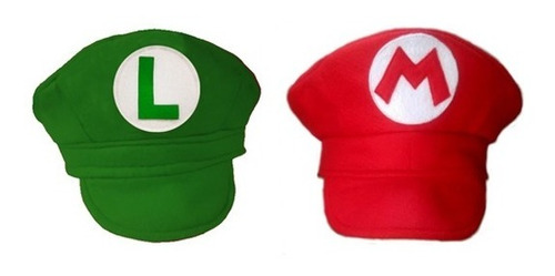 Boina Cap Chapéu Super Mario E Luigi Tamanhos P, M, G, Gg