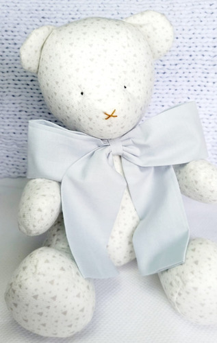 Imagem 3 de 7 de Urso Ursinho Peti Petá Veludinho Estampado 30cm