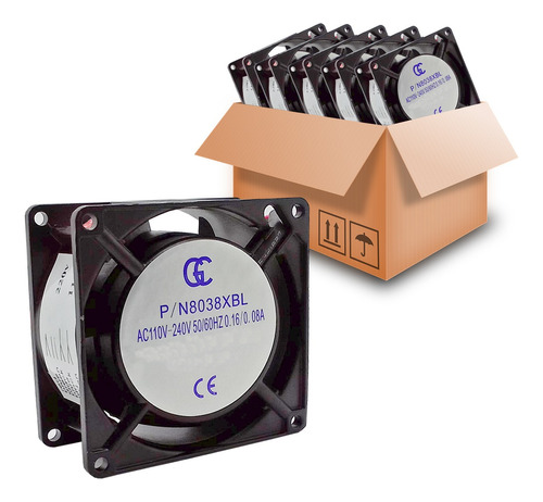 4pcs Ventilador Cooler Ventuinha 80x80x38mm Rolamento Bivolt