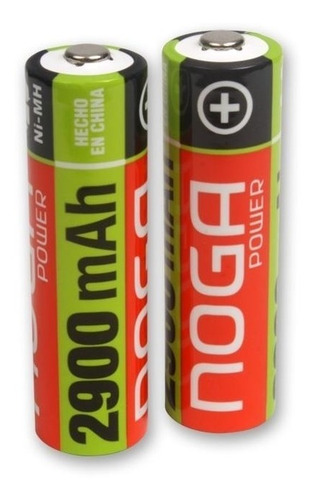 Imagen 5 de 10 de Pila Recargable Aa Noganet Power 2900 Mah Capacidad