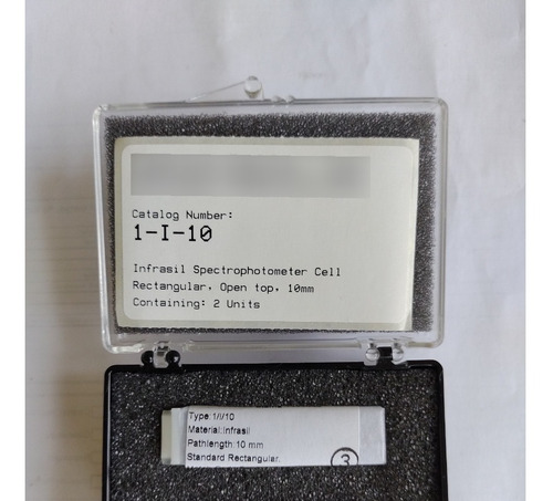 Kit De 2 Celdas O Cubetas Para Espectrofotómetro 10mm
