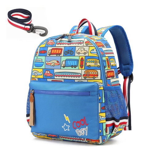 Willikiva Mochila De Jardín De Infantes De Cartoon Bus 12 Pa