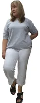 Comprar Capris De Algodon Pique Blanco, Talles 4 Al 9,