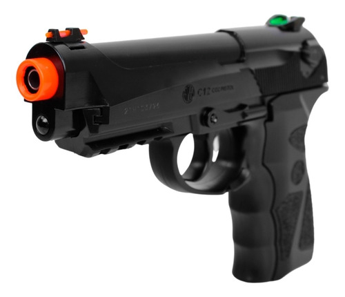 Pistolada Airsoft Co2 Wingun Rossi C12 6mm + Acessórios