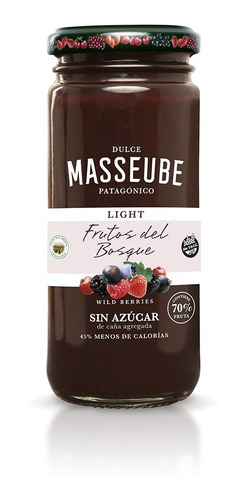 Dulce Masseube Light De Frutos Del Bosque 262 Gr Sin Tacc