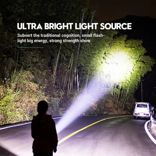Linterna Led De 3 NĂșcleos Con Carga Usb, Linterna De Camping