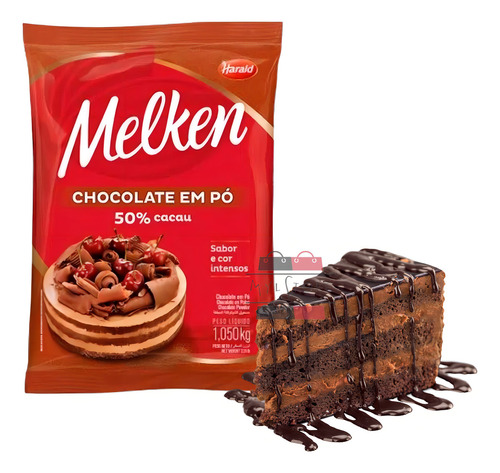 Chocolate Em Pó 50% Cacau Harald Melken 1kg