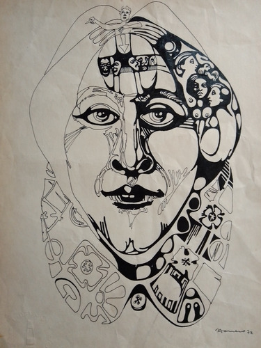 Cuadro - Nelbia Romero - Tinta Original - 1972