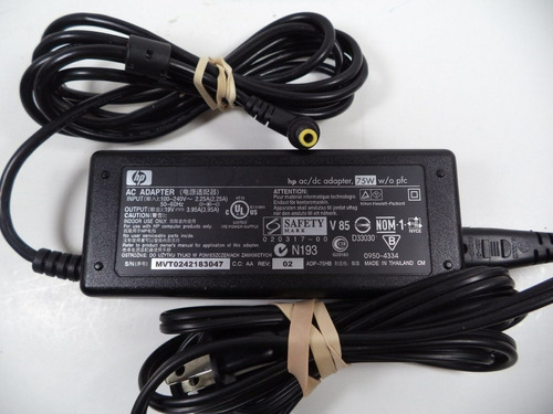 Cargador Adaptador Hp 0950-4334 Ac 100-240v 19v 3.95a 75w