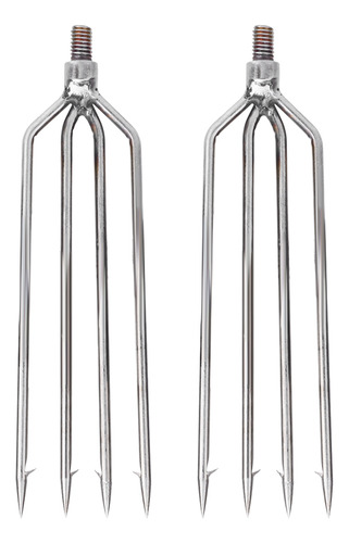 2 Piezas De Acero Inoxidable Con 4 Puntas Para Arpón, Gancho