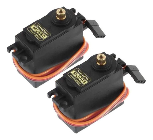 Paquete De 2 Servo Motor Mg995 Ngulo De Control De 180 Servo