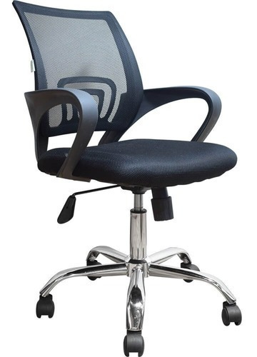 Imagen 2 de 4 de Silla De Oficina Gerencial Libertad Negra