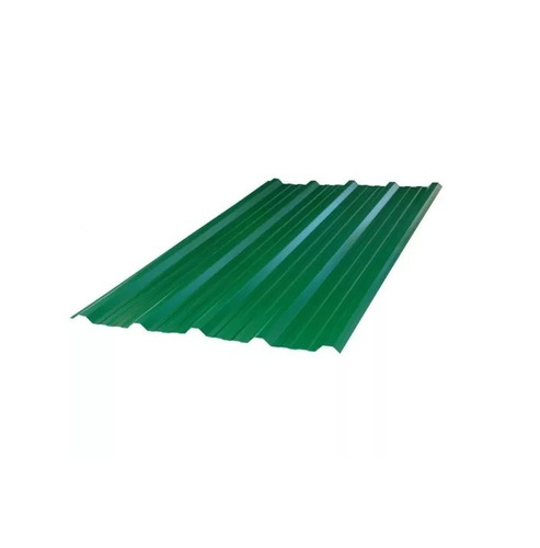 Chapa Trapezoidal Verde Techo C25 Color