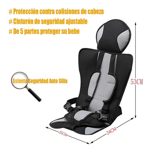 Imagen 4 de 6 de Asiento Seguridad Auto Silla Para Bebe Plegable Económico