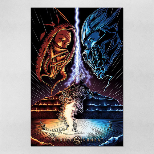 Poster 40x60cm Mortal Kombat - Filmes 63