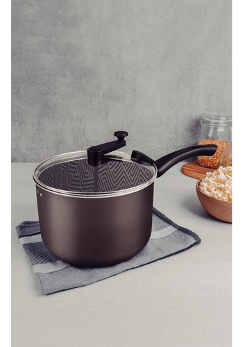 Pipoqueira Paris 4,8 L 22 Cm Antiaderente Tramontina Chumbo