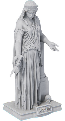 Estátua Medeia Mitologia Grega Estatueta Cor Cor Mármore