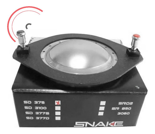 Reparo Driver Snake Sd 375 Titanium Original Rpsd375 8 Ohms