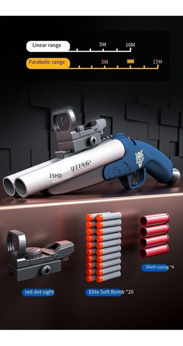 . Pistola De Doble Cañón Escopeta De Expulsión De Carcasa