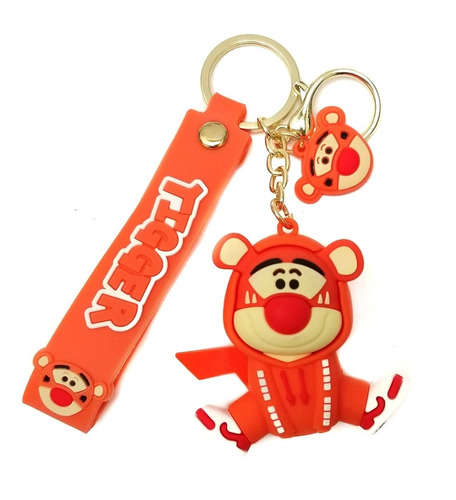 Disney Winnie The Pooh Tigger Piglet Llavero En Silicona 