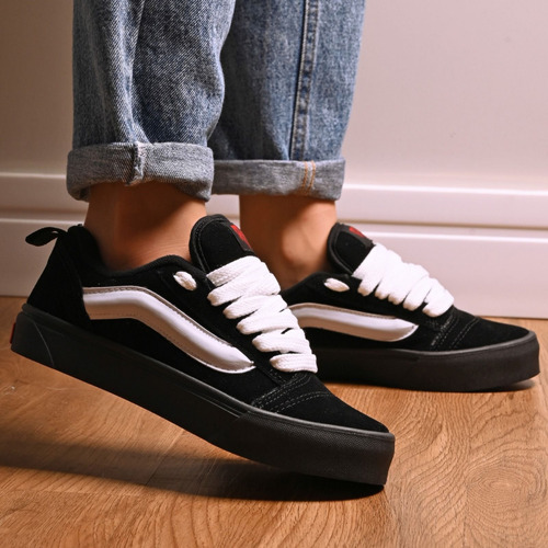 Zapatillas Vans Knu Skool Negra Suede Black Unisex Importada