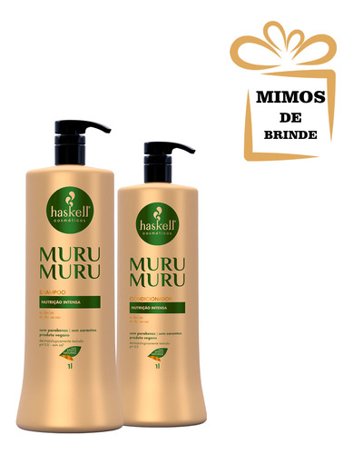 Combo Haskell Murumuru Shampoo + Cond 1l + Mimos
