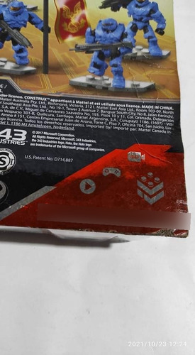 Halo Mega Construx Spartan Base Crashers Pack Bandera (Usado)