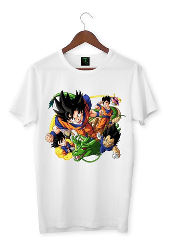 Polera Dragon Ball Z Personajes Vegeta Goku Niños Adultos