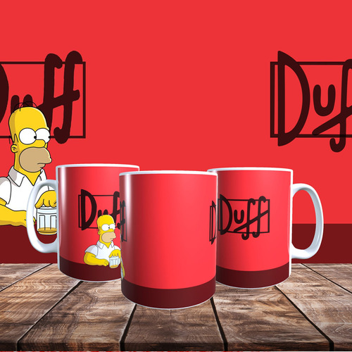 Imagen 1 de 4 de Taza Personalizada Diseño Duff Simpsons 142