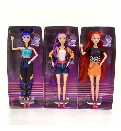 K Pop Demon – Set De 3 Muñecas De 29 Cm Con Brazos Y Piernas Articuladas, Réplica De Rumi, Mira Y Zoey, Ideal Para Coleccionistas Y Fans Del K-Pop