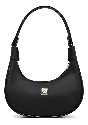 Bolsa Feminina Tote Meia Lua De Ombro E Mão Sofisticada Acambamen...