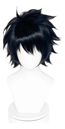 Zh Peluca Cosplay Death Note L L.lawliet, Corta, Negra