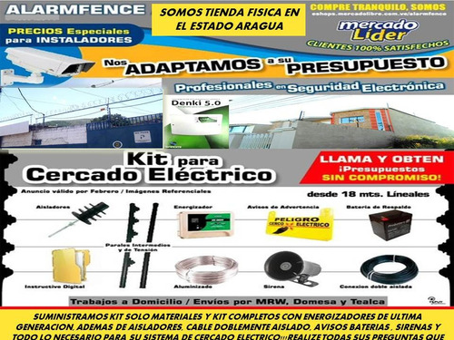 Cerco Electrico Kit 110 Mts Solo Material Listo Instalar