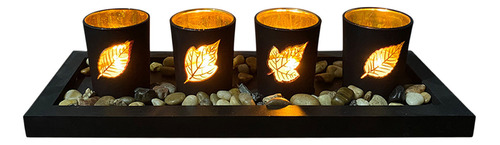 Mesa Con Forma De Vela J, 4 Velas, Centro De Mesa, Decoració