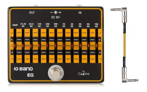 Pedal Ecualizador Caline 10 Band Eq + Cable Corto Interpedal