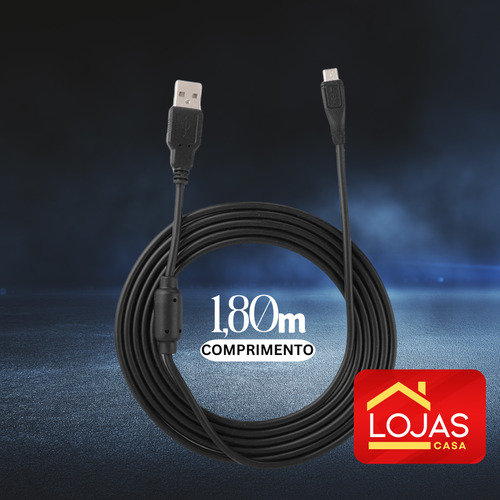 Cabo Carregador Para Controle Xbox One Usb V8 Resistente