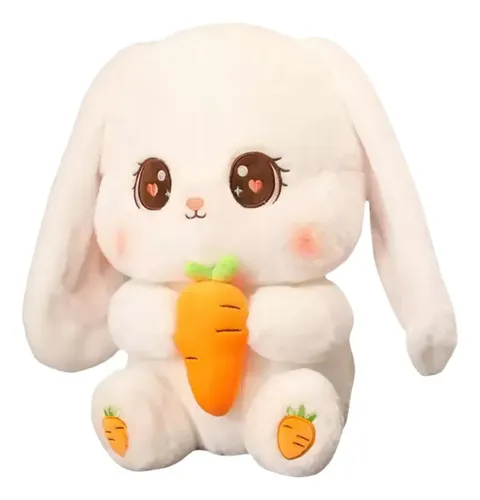 Cute Large Rabbit With Carrot Plush 30cm. Hai | MercadoLivre