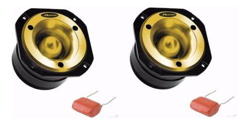 Par Super Tweeter Hinor Hst600 Trinyum Gold 300w Rms P/ Trio