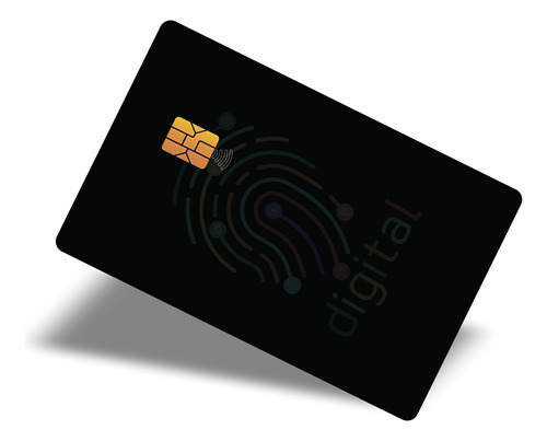 Adesivo De Cartão De Credito E Débito Personalizado Black