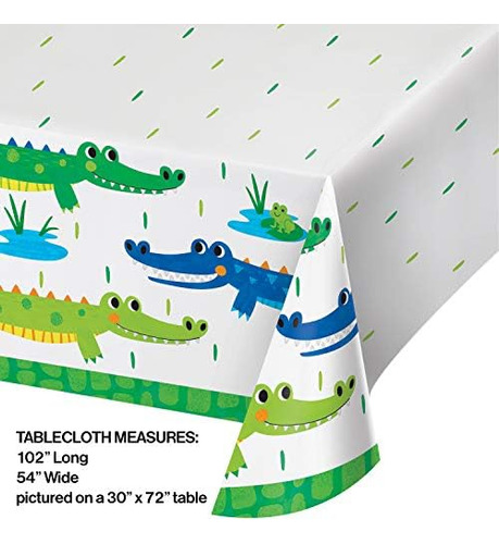 Mantel De Papel Para Fiesta De Cumpleaños De Cocodrilo, 1 Un