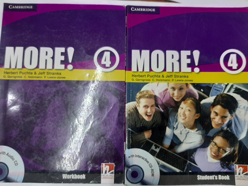 More! 4 Student's Book + Workbook Cambridge Muy Buen Estado!