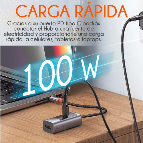Hub Usb C Mcdodo Adaptador Multipuerto Hdmi 8k Pd 100w 5gbps