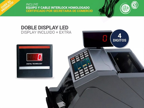 Maquina Contadora Dinero Billetes Profesional Cont06