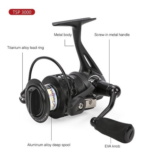 Carrete De Pesca Tsp 3000- Tsurinoya