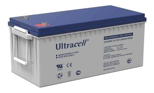 Imagen 1 de 4 de Bateria Ultracell Ciclo Profundo Gel 12v 200ah Envío Gratis