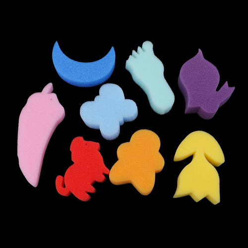 Conjunto De 24 Niños Pinceles Esponjas Pinceles Imprimibles