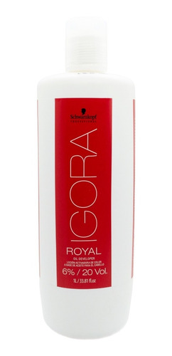 Oxidante 1l Tintura Igora Royal Coloracion Schwarzkopf 20vol